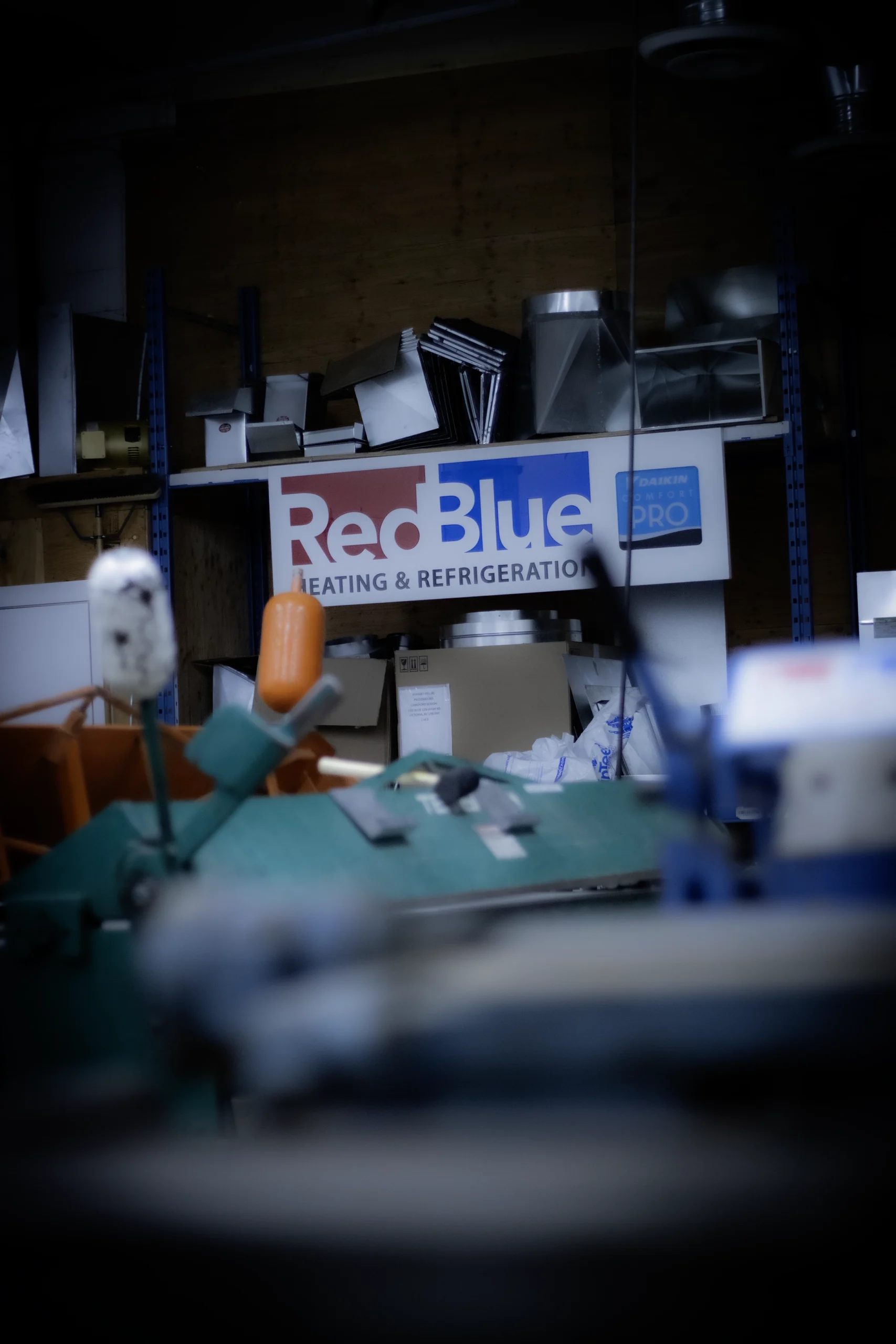 RedBlue Heating & Refrigeration warehouse picture