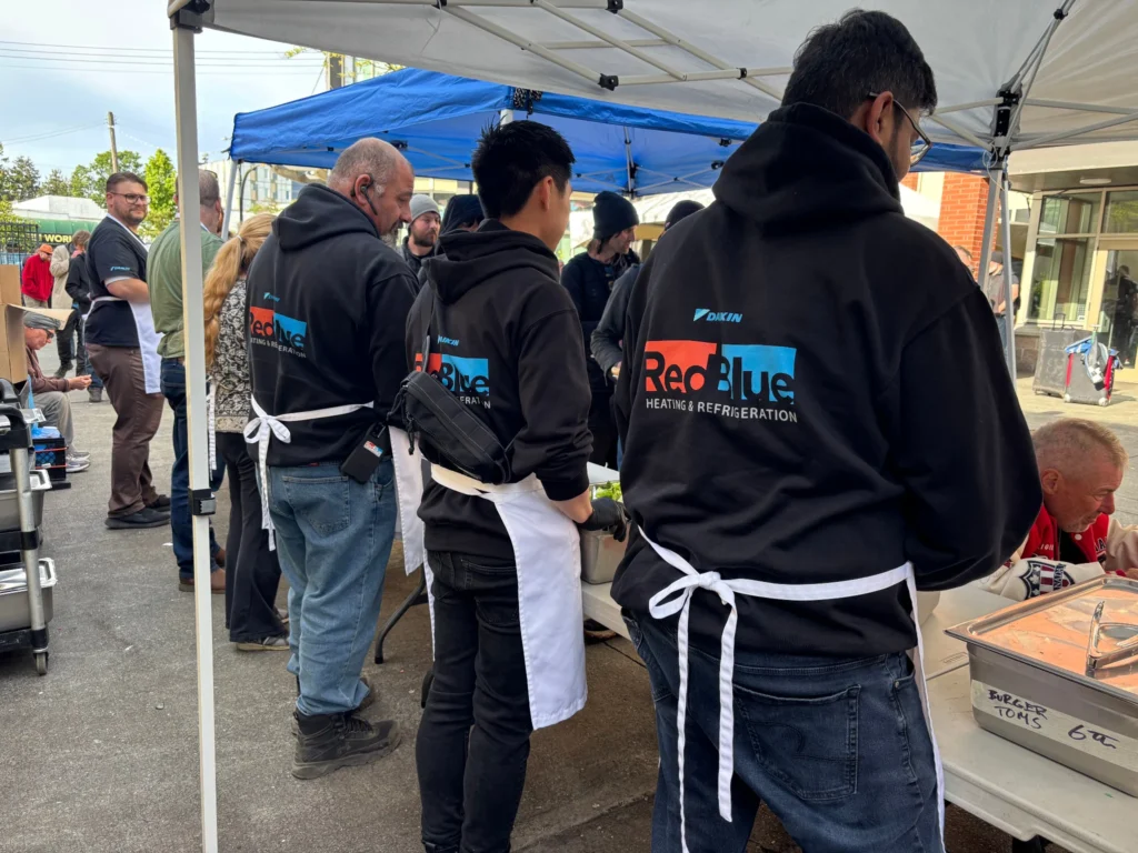 RedBlue Gives Back: BBQ Dinner at Our Place Society in Victoria BC