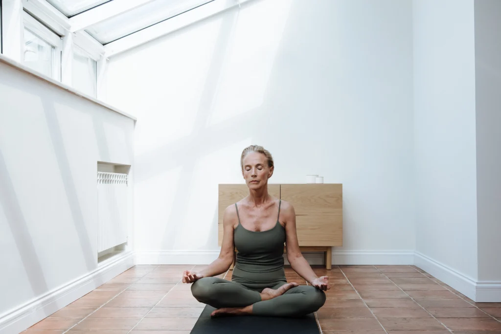 Women breathing easy in home